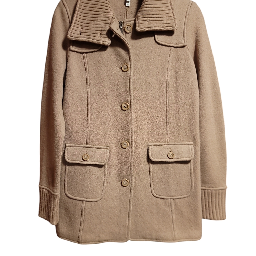 Elegant Tan Women's Short Coat